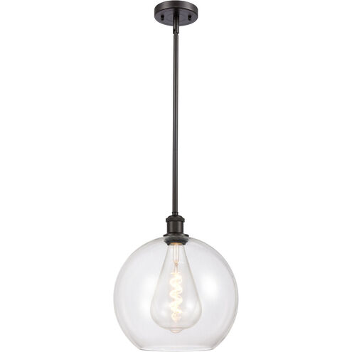 Ballston Athens LED 11.75 inch Oil Rubbed Bronze Mini Pendant Ceiling Light in Clear Glass