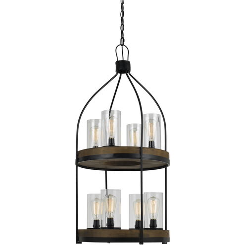 Chardon 8 Light 20 inch Iron Wood Chandelier Ceiling Light