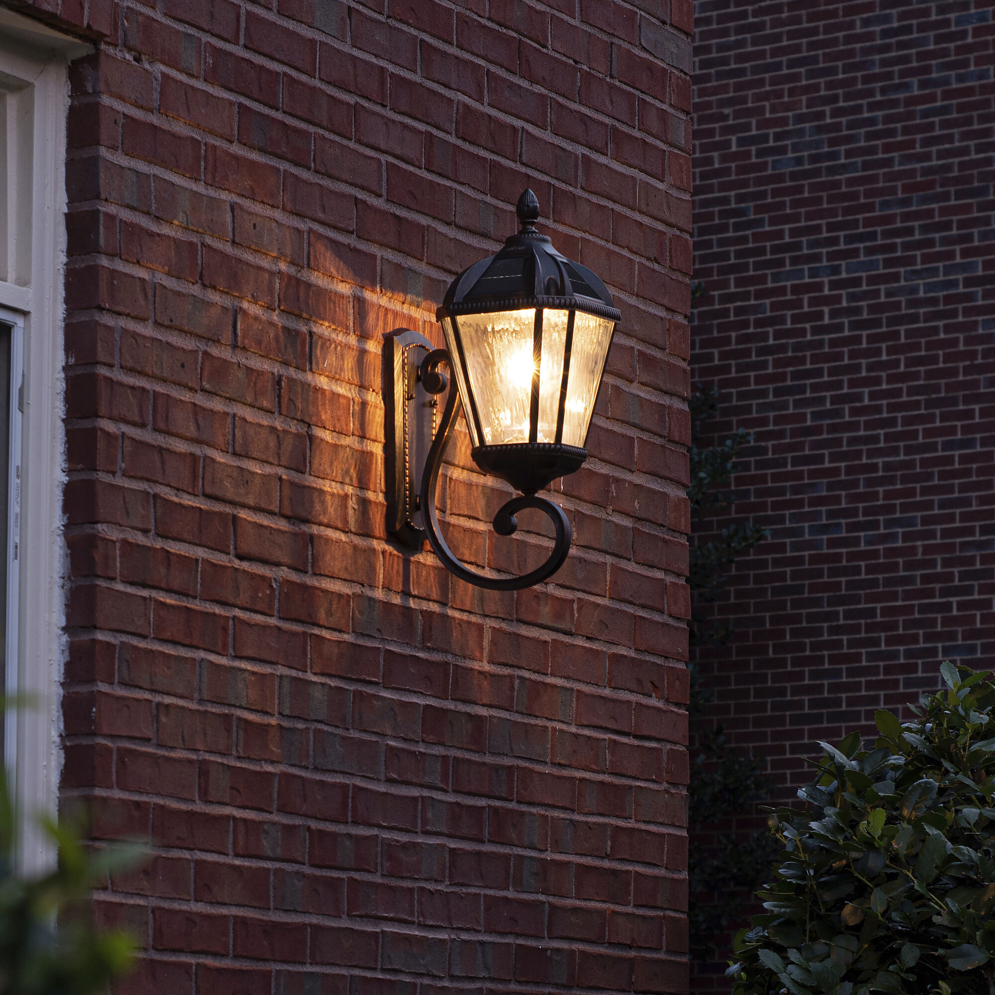 Royal LED 21 inch Brushed Bronze Outdoor Wall Sconce, Solar