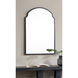 Asmara 36 X 24 inch Matte Black and Clear Mirror