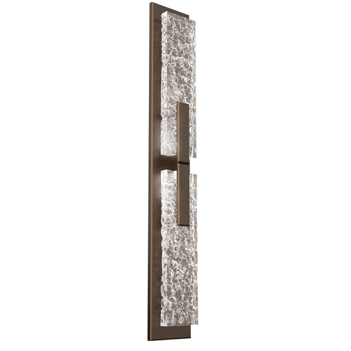 Glacier LED 5 inch Flat Bronze Indoor Sconce Wall Light in 2700K LED, Double