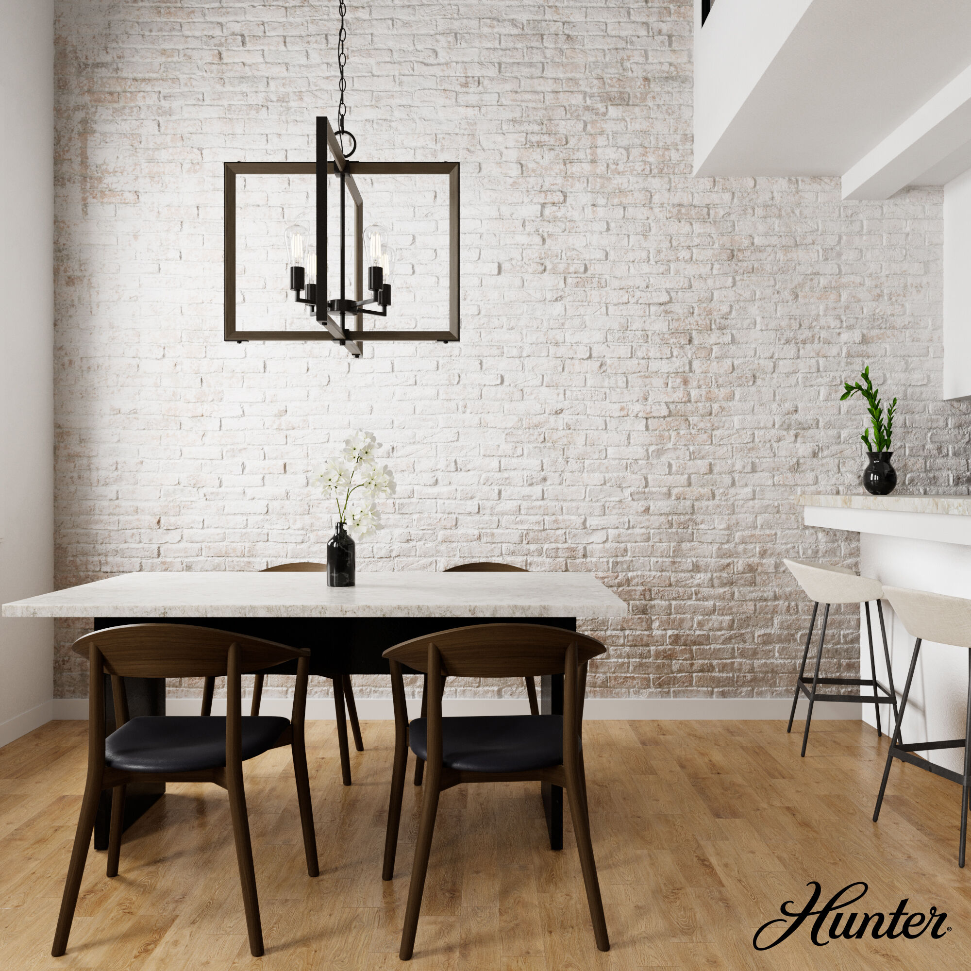 Woodburn 4 Light 24.5 inch Noble Bronze Pendant Ceiling Light