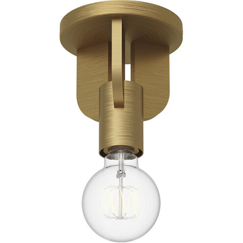 Alora Mood Claire 1 Light 4.25 inch Aged Gold Semi Flush Mount Ceiling Light