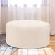 Universal Sterling Sand Round Ottoman Replacement Slipcover, Ottoman Not Included