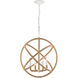 Marina 4 Light 22.75 inch Natural White Chandelier Ceiling Light