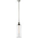 Zigrina 1 Light 5.88 inch Polished Nickel with Satin Brushed Black Pendant Ceiling Light