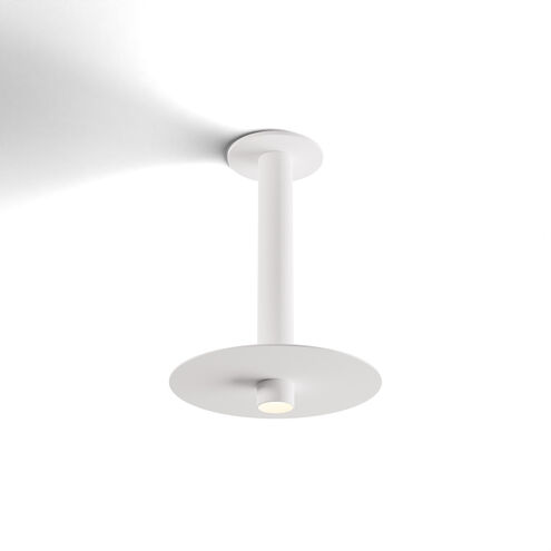 Combi LED 9 inch Matte White Pendant Ceiling Light, Suspension / Flush Mount 2-in-1