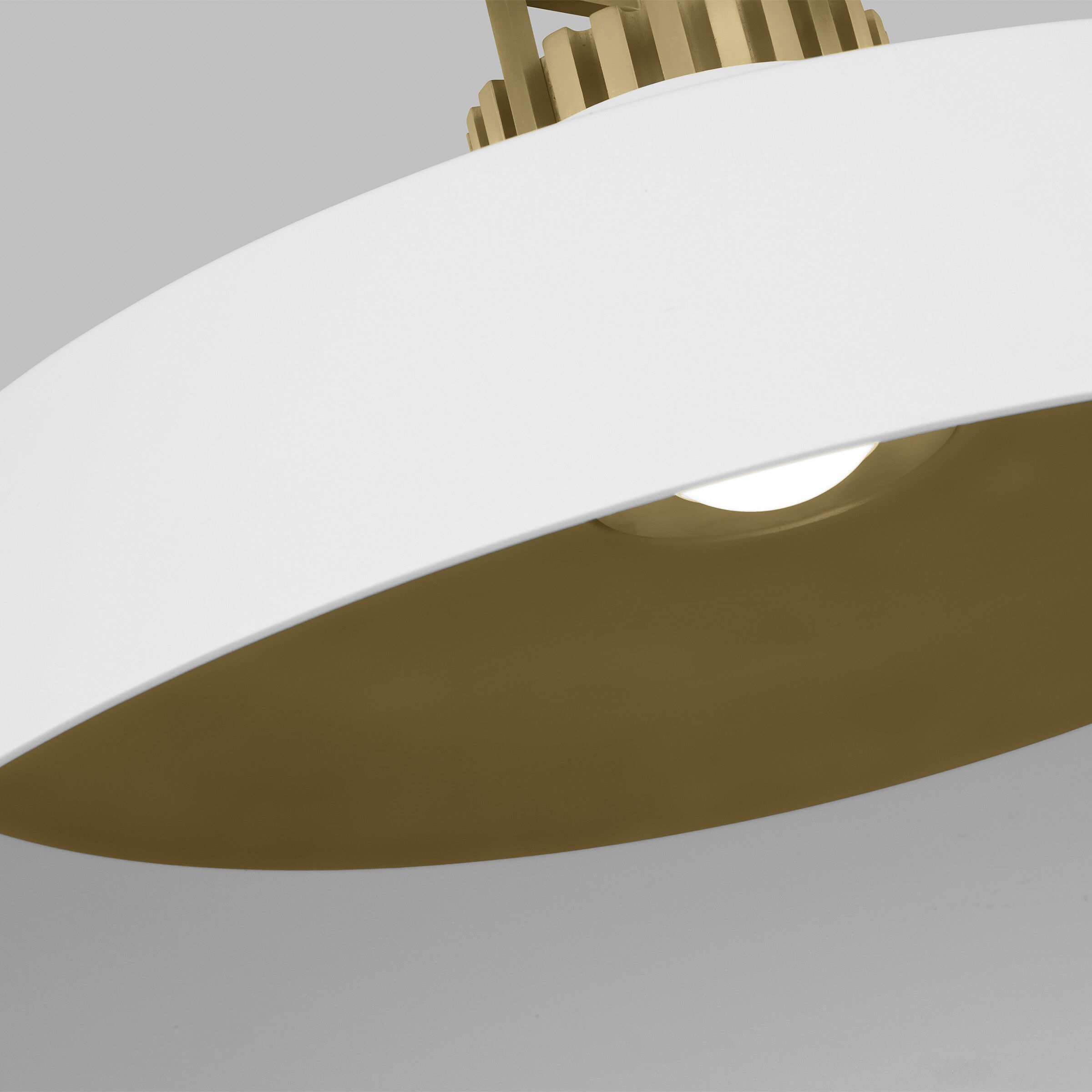 Sean Lavin Forge Line-Voltage Pendant Ceiling Light in Matte White