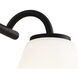 Fusion Collection - Pavia Family 4 Light 33.75 inch Matte Black Bath/Vanity Wall Light, EVOLV