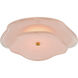 kate spade new york Leighton LED 14 inch Soft Brass Layered Flush Mount Ceiling Light in Blush Tinted Glass