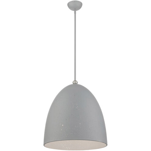 Arlington 3 Light 19 inch Nordic Gray with Brushed Nickel Accents Pendant Ceiling Light