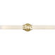 Lyra LED 31 inch Lacquered Brass Vanity Light Wall Light, Vertical