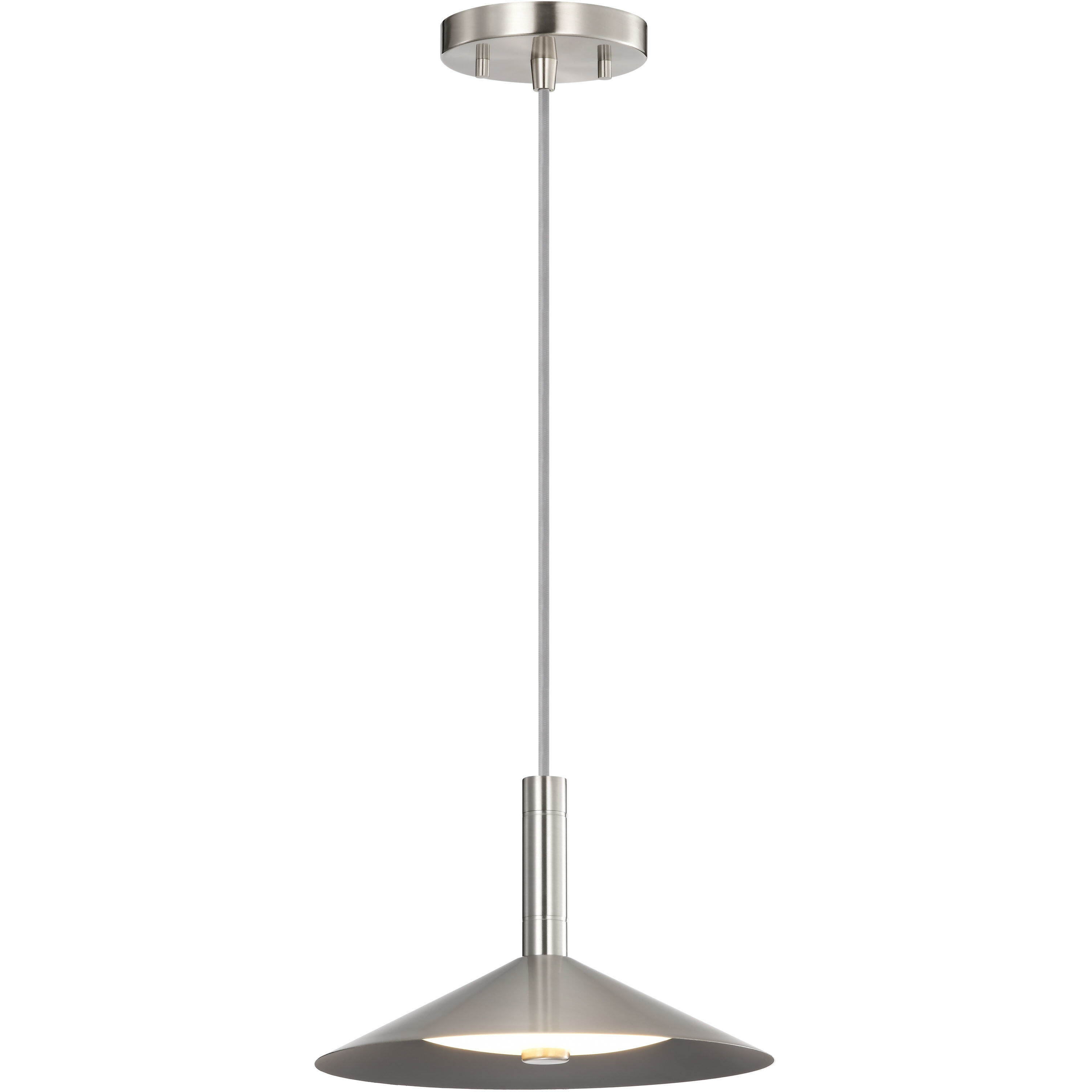 Corrine LED 9.88 inch Brushed Nickel Pendant Ceiling Light