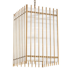 Wooster 8 Light 19 inch Aged Brass Pendant Ceiling Light