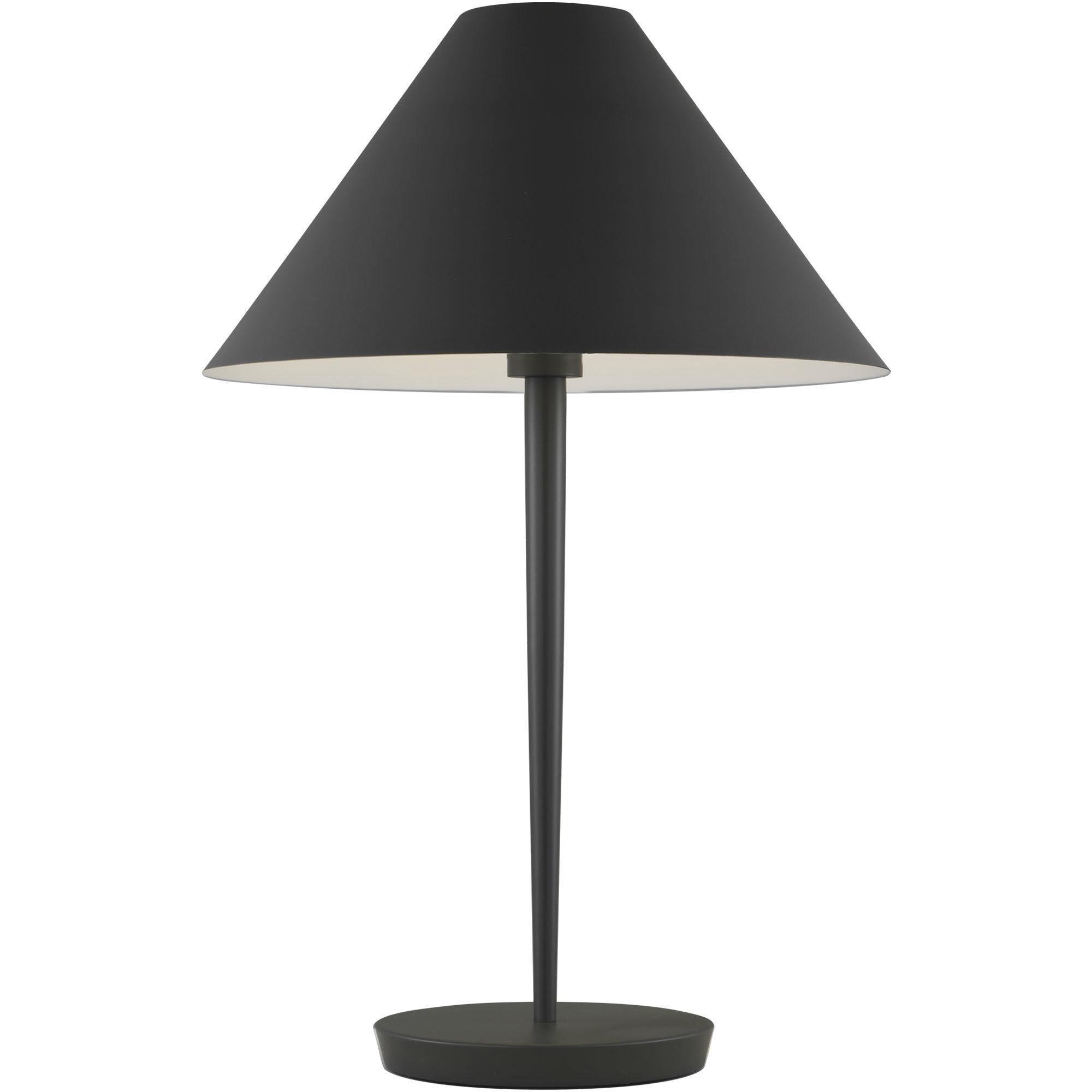 Kelly by Kelly Wearstler Contra 24.63 inch 60 watt Matte Charcoal Black Table Lamp Portable Light