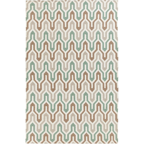 Fallon 132 X 96 inch Emerald, Camel, Ivory Rug
