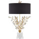 Forget-Me-Not 32.25 inch 75 watt Clear and Chinois Gold Leaf Table Lamp Portable Light