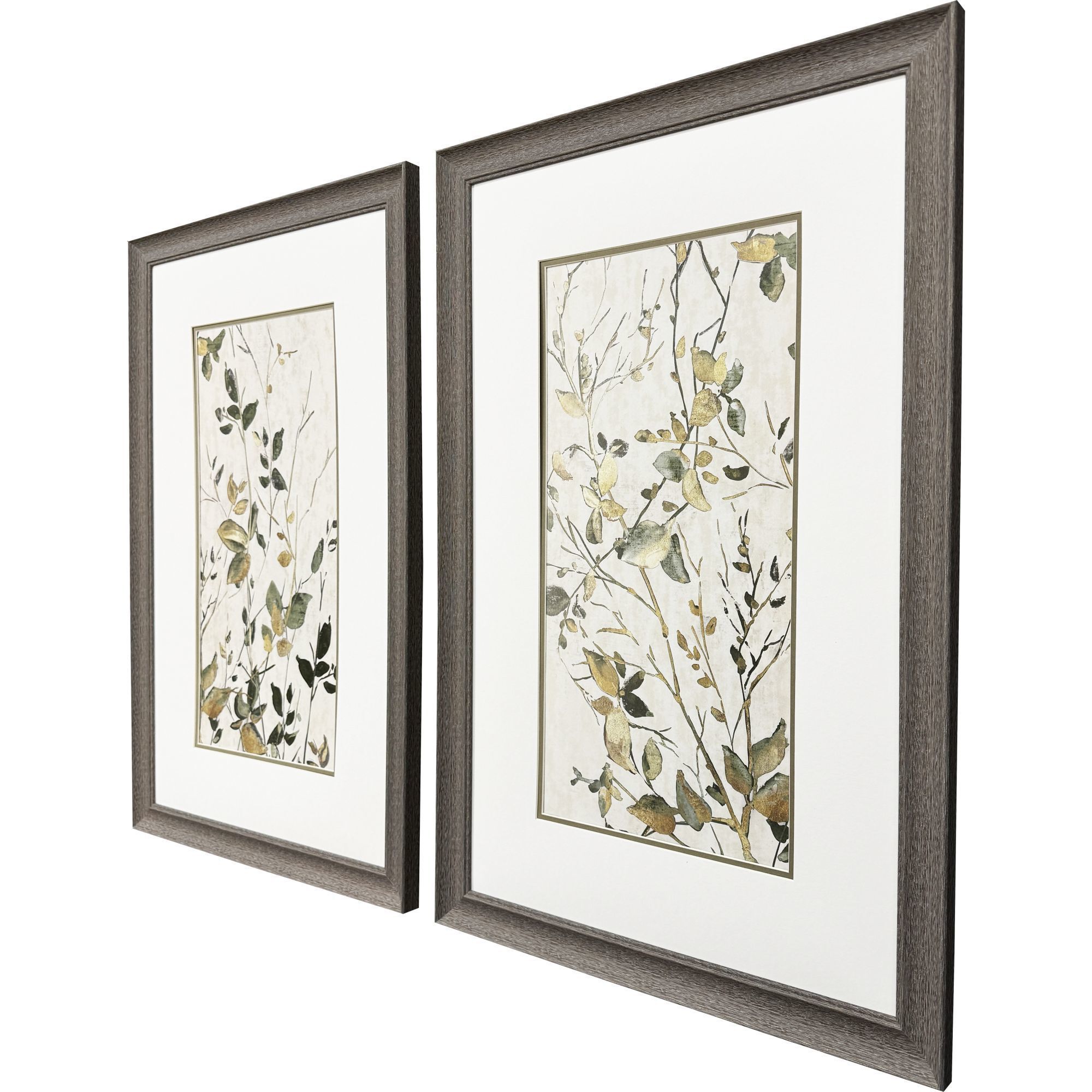 Neutral Green Green and Beige Framed Art, Propac