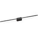 Vega Minor LED 48 inch Black Bath Vanity Wall Light