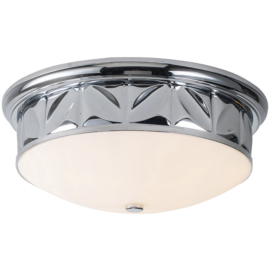 Epsilon 3 Light 17.5 inch Polished Chrome Flush Mount Ceiling Light