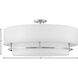 Graham 30 inch Polished Nickel Indoor Semi-Flush Mount Ceiling Light, Convertible