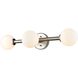 Alouette 3 Light 24 inch Chrome and Buffed Nickel Bath Vanity Wall Light