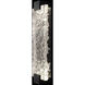 Terra Wall Sconce Wall Light in Black, Clear Studio Glass
