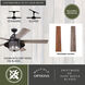 Charleston 56 inch New Bronze with Driftwood-Dark Maple Blades Ceiling Fan
