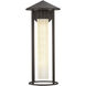 Alora Mood Tenko 1 Light 17.63 inch Bronze and Glossy Opal Glass Outdoor Wall Light