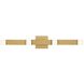 Drew & Jonathan Scott Brander LED 30.38 inch Satin Brass Vanity Light Wall Light