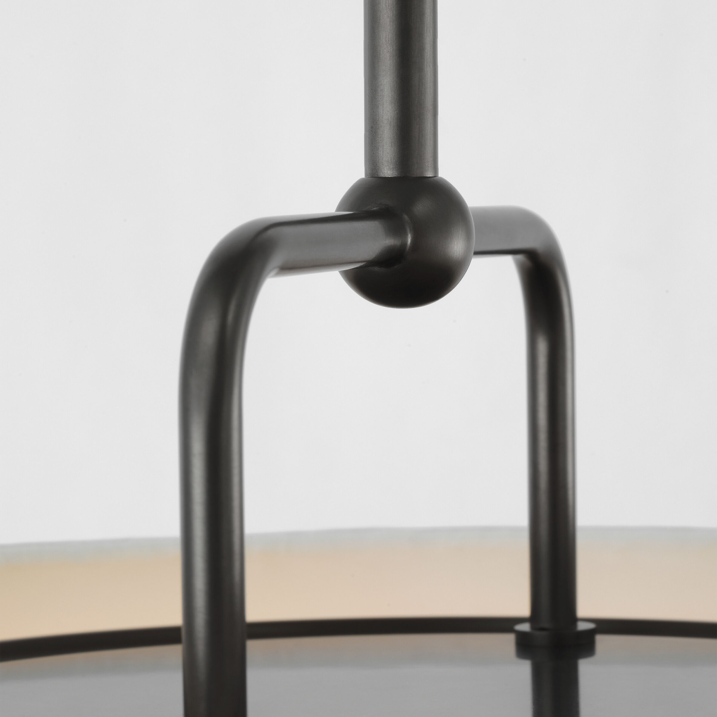 Amber Lewis Serrato LED 14 inch Bronze Hanging Shade Ceiling Light