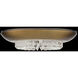 Signature Bellaire LED 15.75 inch Aged Brass Flush Mount Ceiling Light