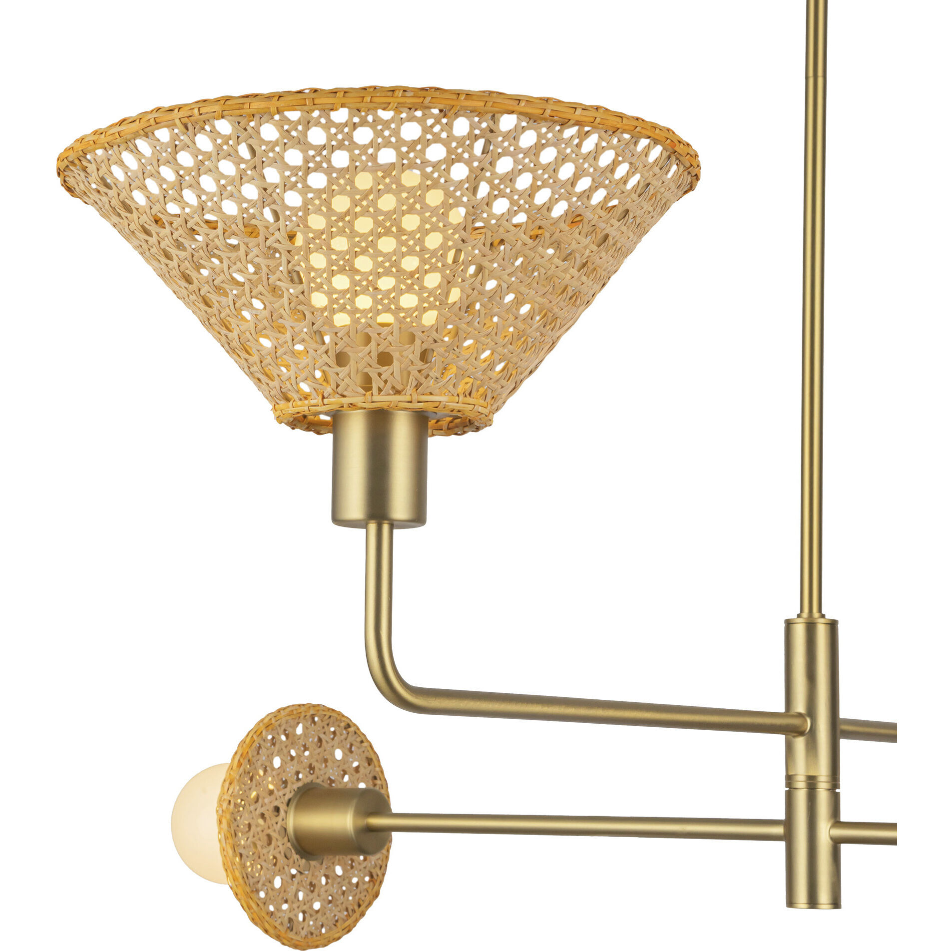 Alora Mood Piper 4 Light 39.88 inch Brushed Gold Chandelier Ceiling Light