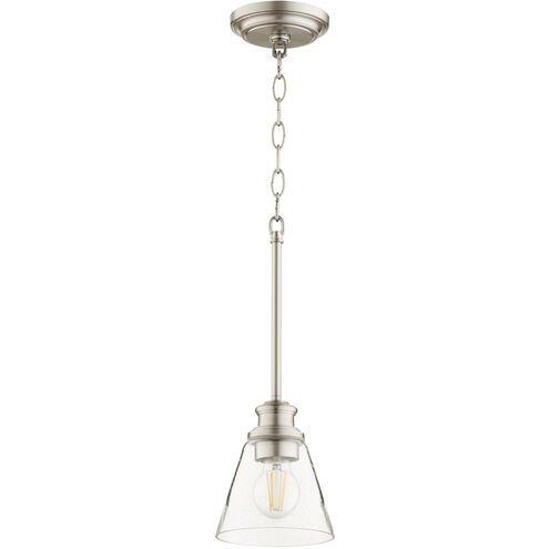 Dunbar 1 Light 6 inch Satin Nickel Mini Pendant Ceiling Light