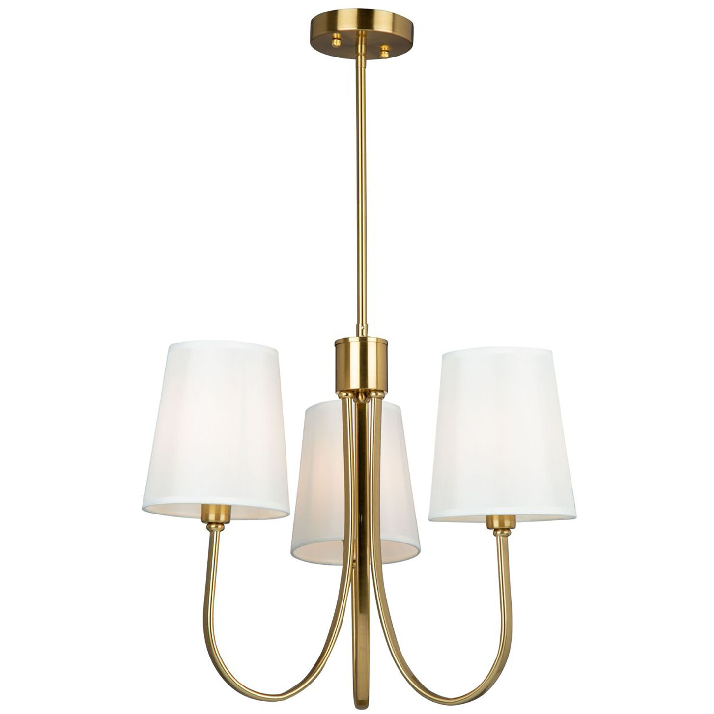 Rhythm LED 23.6 inch Brushed Gold Chandelier Ceiling Light