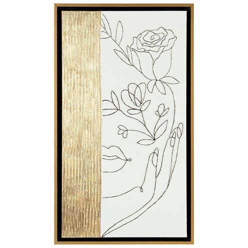 Ethereal Rose II Gold Leaf Giclees