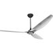 Haiku 84 inch Black with Brushed Aluminum Blades Ceiling Fan