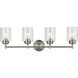 Winslow 4 Light 30 inch Brushed Nickel Wall Mt Bath 4 Arm Wall Light 