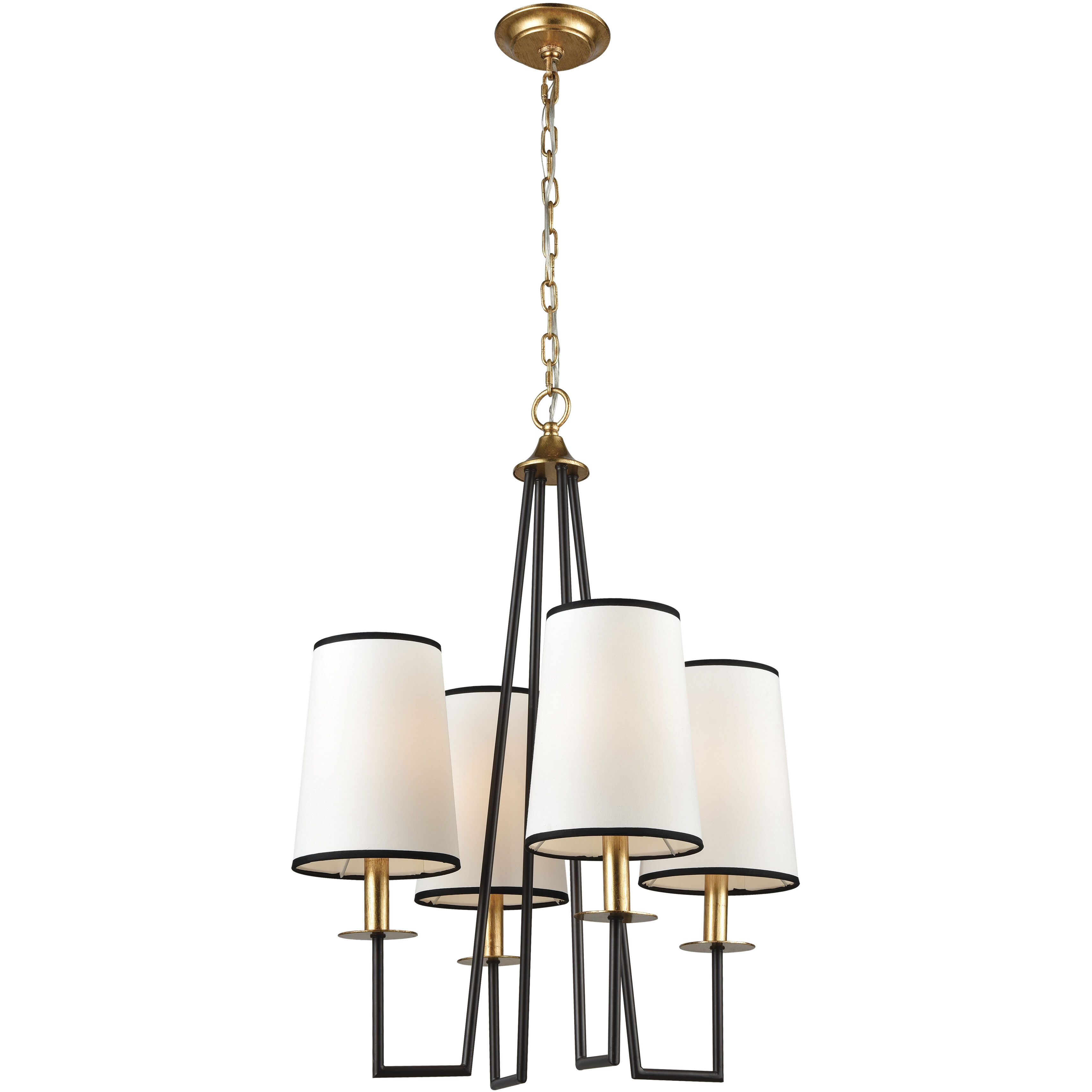 Nico 4 Light 21.5 inch Oil Rubbed Bronze Chandelier Ceiling Light