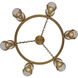 Duet 12 Light 26 inch Vintage Brass Pendant Ceiling Light