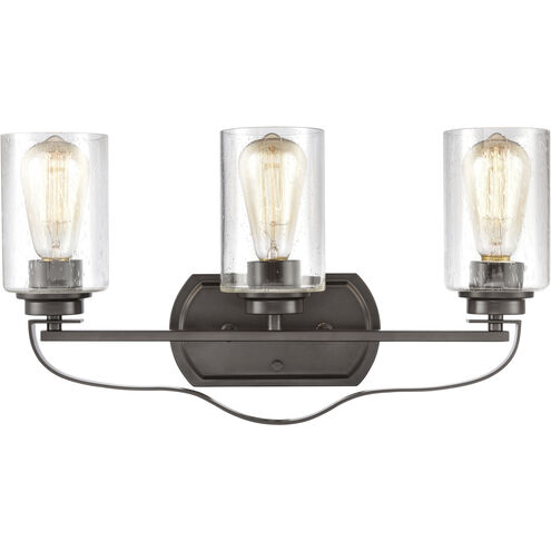 Market Square 3 Light 20 inch Oil Rubbed Bronze Vanity Light Wall Light