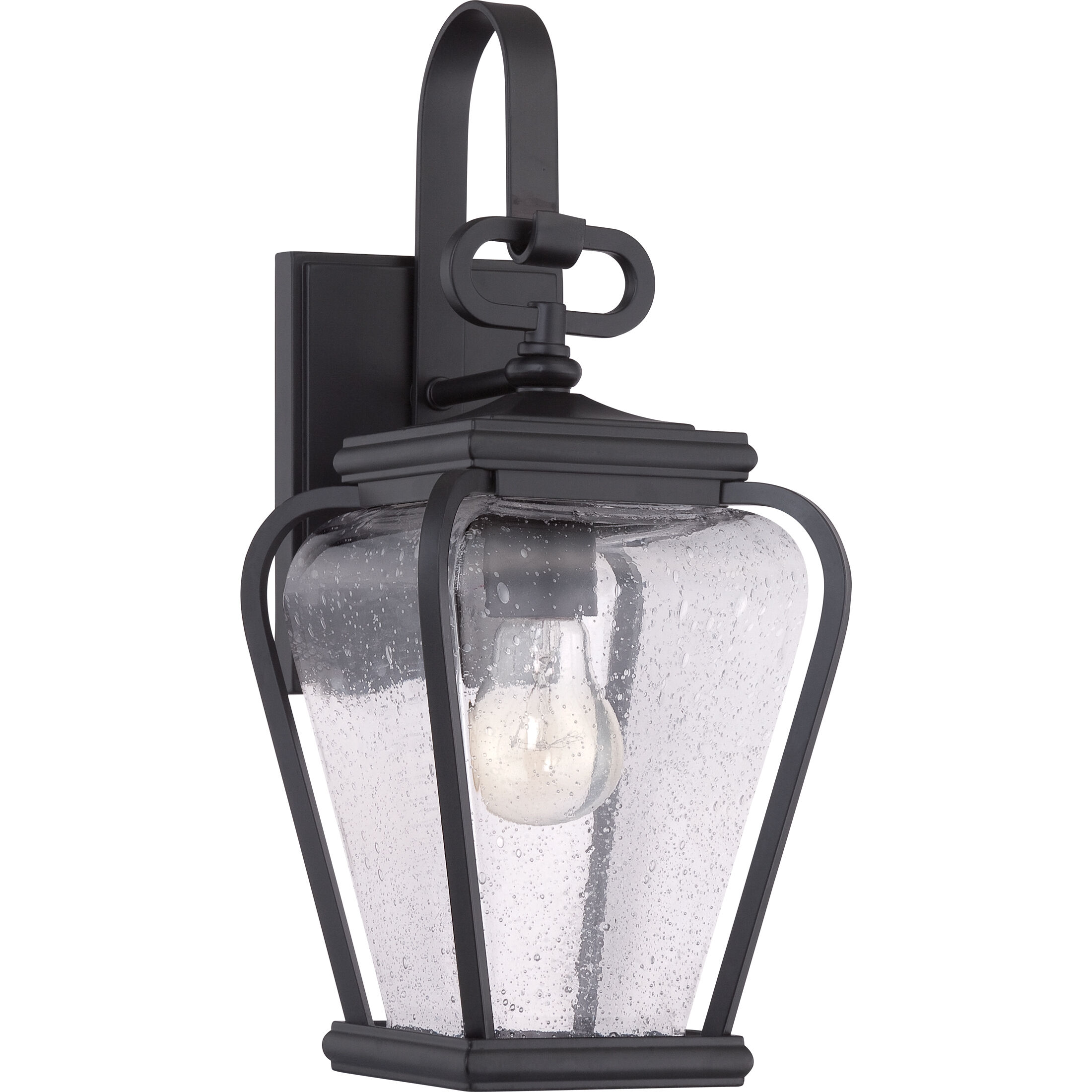Province 1 Light 16 inch Mystic Black Outdoor Wall Lantern