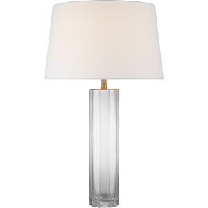 Chapman & Myers Fallon 29.5 inch 15 watt Clear Glass Table Lamp Portable Light, Large