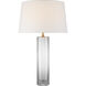Chapman & Myers Fallon 29.5 inch 15 watt Clear Glass Table Lamp Portable Light, Large