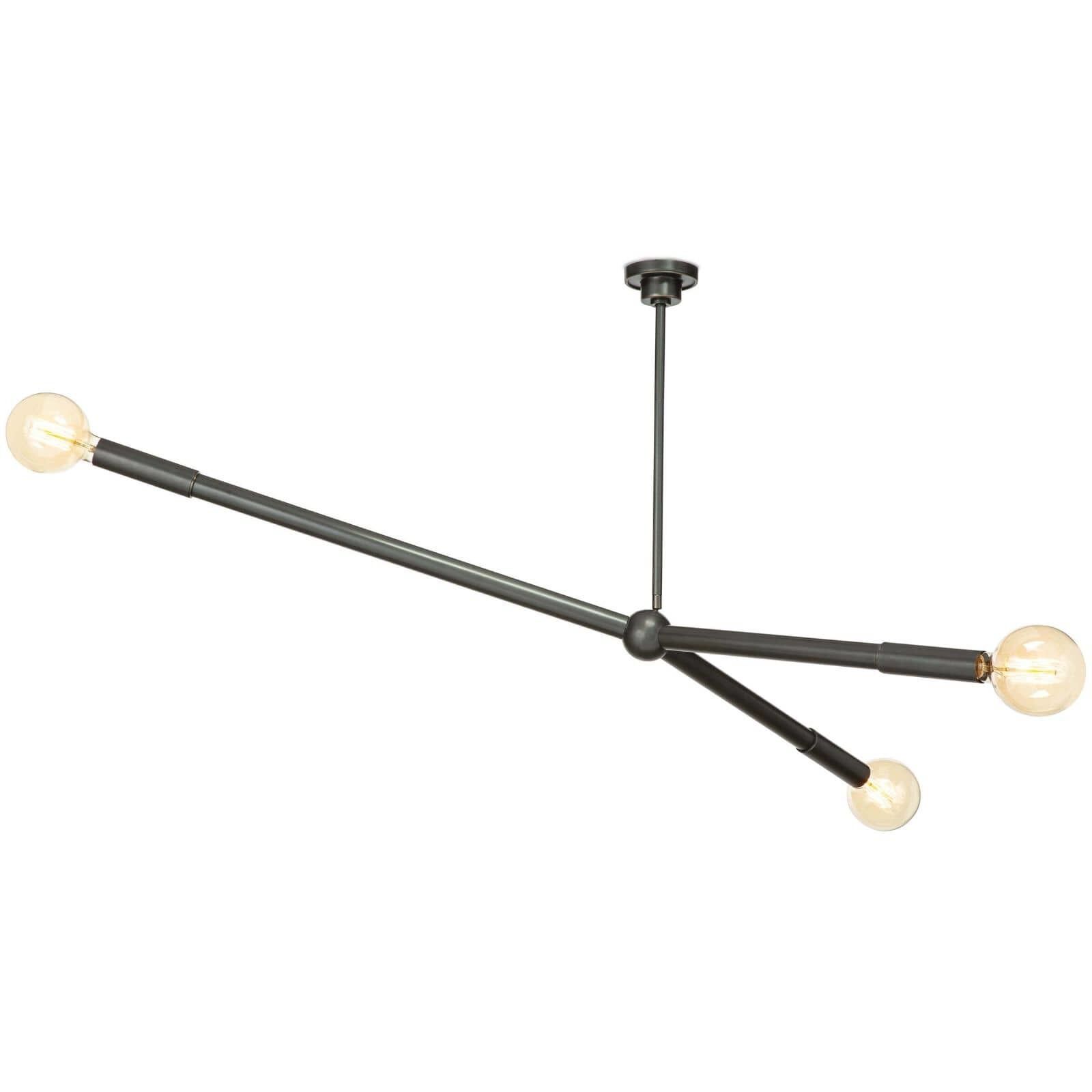 Talon 3 Light 51.25 inch Oil Rubbed Bronze Chandelier Ceiling Light