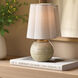 Rosalind 12 inch 40 watt Polished Brass and Natural Beige Table Lamp Portable Light