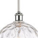 Ballston Athens Water Glass LED 10 inch White and Polished Chrome Mini Pendant Ceiling Light