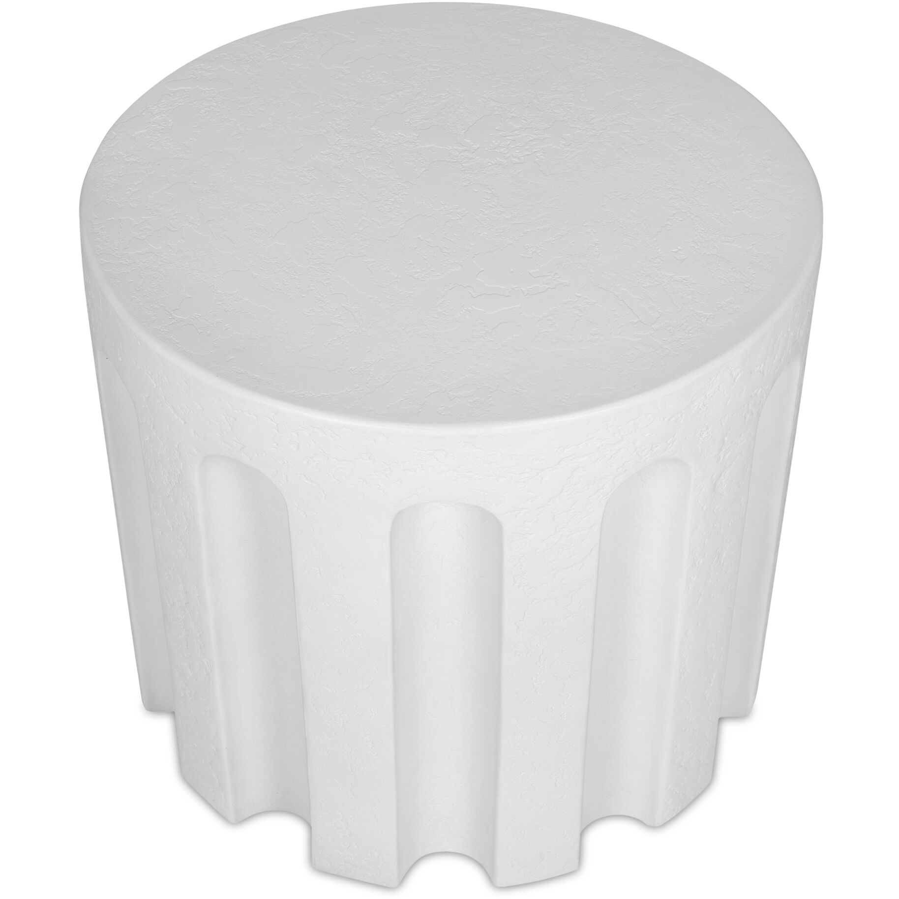 Eris 18 X 17.5 inch White Outdoor Accent Table