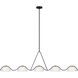 Kelly by Kelly Wearstler Nido 5 Light 60 inch Midnight Black Linear Chandelier Ceiling Light