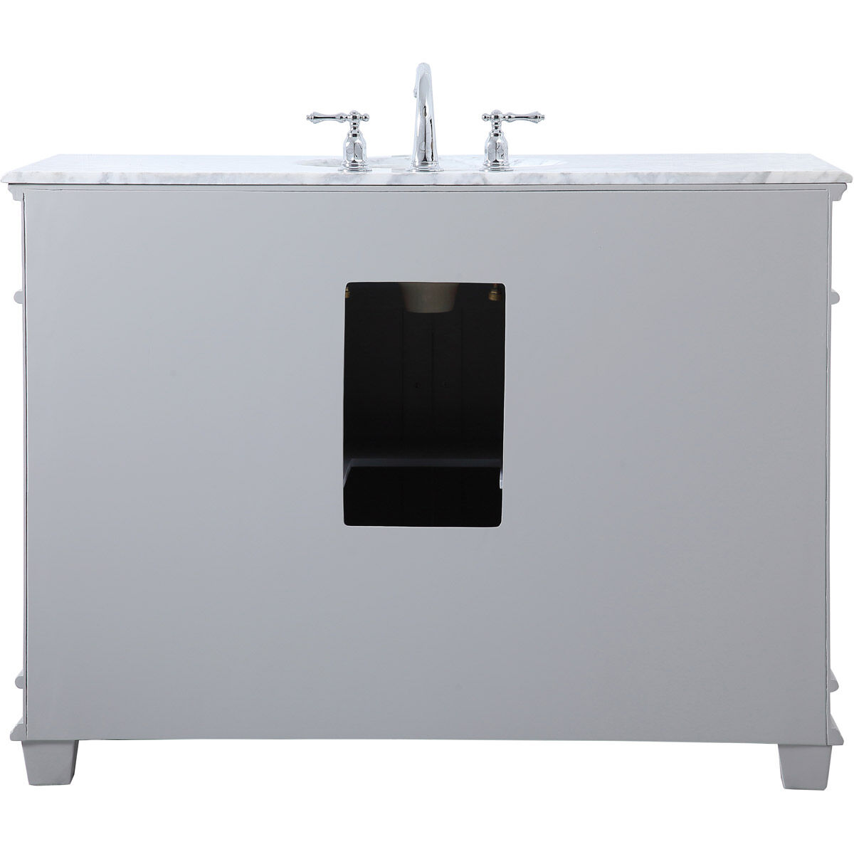 Wesley 48 X 21.5 X 35 inch Grey Vanity Sink Set in Gray